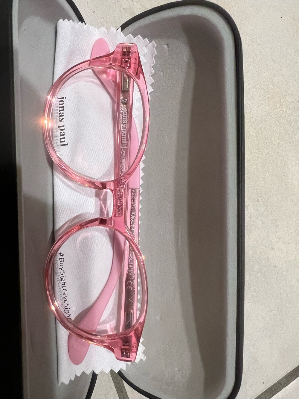 Kids Pink Round Sunglasses Frames